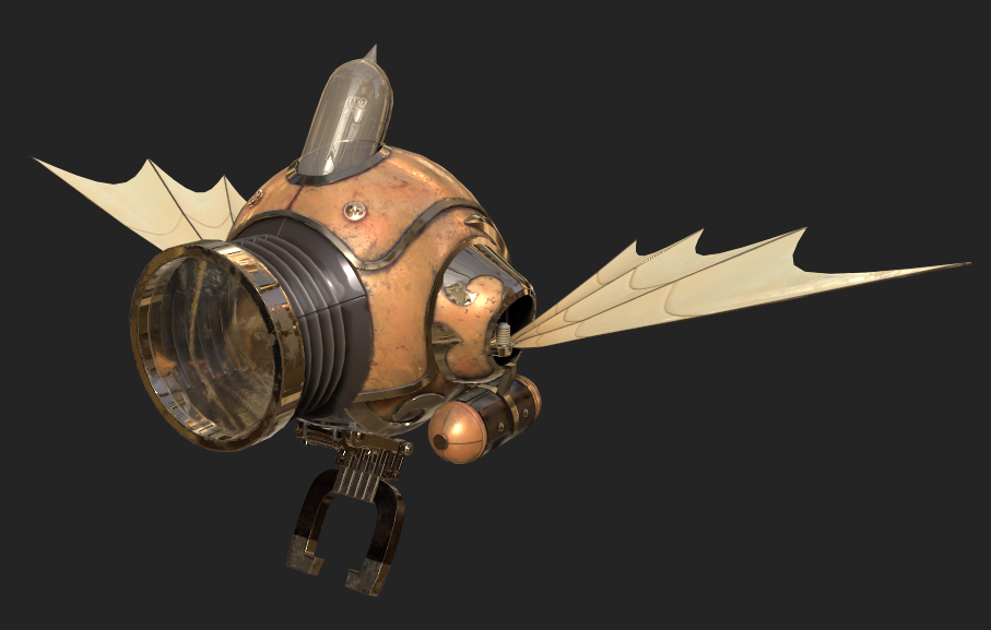Steampunk Machine Model Woon Soon Portfolio Website